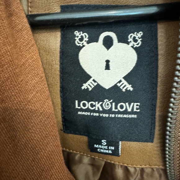 Brown Leather Jacket with Hood - Picture 4 of 8